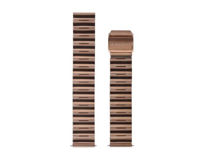 Garett univerzální řemínek 18 mm, zlatorůžový kovový, typ Solid rose gold
