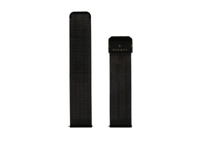 Garett univerzální řemínek 22 mm, černý kovový, typ Mesh