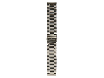 Garett univerzální řemínek 22 mm, stříbrný kovový, typ Solid