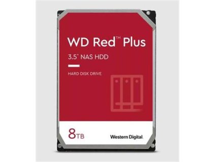 WD RED PLUS NAS WD80EFPX/8TB/3.5"/256MB cache/5640 RPM/215 MB/s/CMR