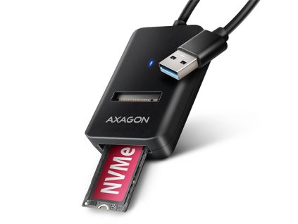 AXAGON ADM2-AM USB-A 10Gbps - M.2 NVMe & SATA SSD adaptér, kábel USB-A 10cm