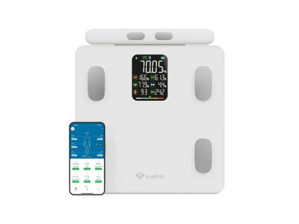 TrueLife FitScale W8 BT White - osobní diagnostická bluetooth váha