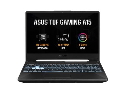 ASUS TUF GAMING A15/FA506NC-HN038/R5-7535HS/15,6''/FHD/16GB/1TB SSD/RTX 3050/bez OS/Black/2R  + Logitech MK120 - USB sada klávesnica a myš