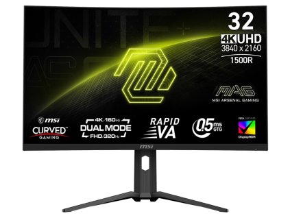 MSI MAG/321CUPDF/31,5''/VA/4K UHD/160Hz/0,5ms/Black/2R