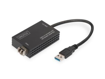 DIGITUS Síťový adaptér USB3.0 Gigabit SFP (vyžaduje modul SFP)