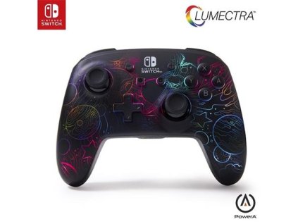 PowerA Vylepšený bezdrátový ovladač pro Nintendo s technologií Lumectra - Galactic Vortex