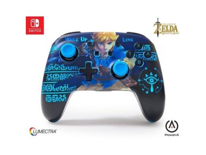 PowerA Vylepšený bezdrátový ovladač pro Nintendo s technologií Lumectra - The Legend of Zelda - Wake Up Link