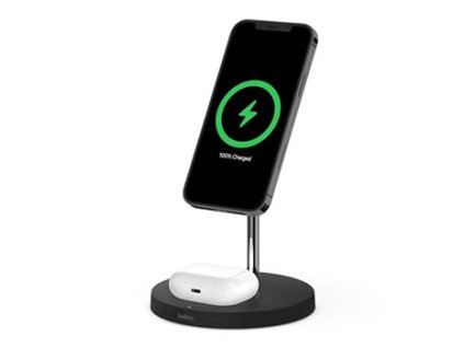 Belkin Boost Charge Pro 2-in-1 Wireless Charger with Magsafe 15W - Black
