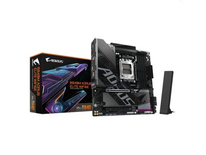 Gigabyte AORUS B840M ELITE WIFI6E, AMD B840, AM5, 4xDDR5, mATX