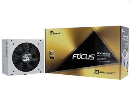 Seasonic FOCUS GX White Edition GOLD 850W V4 ATX 3.1, PCIe 5.1, modular