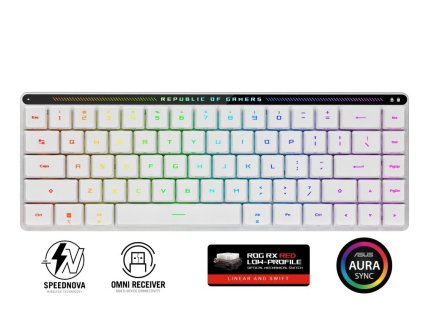 ASUS klávesnice ROG FALCHION RX Low profile (ROG NX Snow), CZ/SK