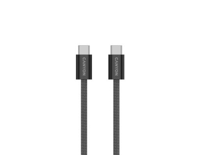 Canyon CCMG60AB15, 1 m kábel, USB-C / USB-C, magnet, PD 60 W, opletený, čierny