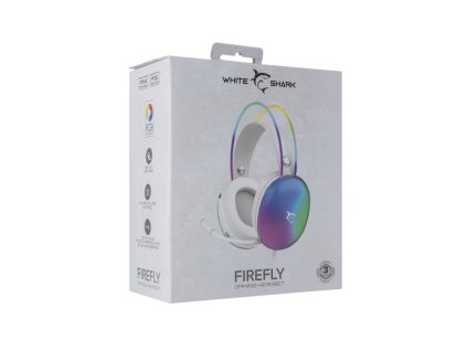 WHITE SHARK GH-2342 FIREFLY, Herné slúchadlá, biel
