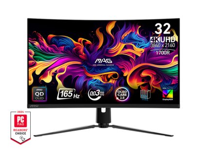 MSI MAG/321CUP/31,5''/QD-OLED/4K UHD/165Hz/0,03ms/Black/2R