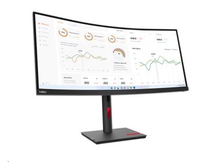 LENOVO LCD ThinkVision T34w-30-34" VA,matný,21:9,3440x1440,178/178,6ms,350cd,3000:1,HDMI,DP,VESA,3Y