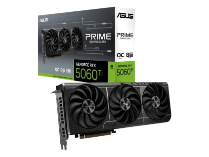 ASUS VGA NVIDIA GeForce RTX 5060 Ti PRIME OC 8G, 8GB GDDR7, 3xDP, 1xHDMI