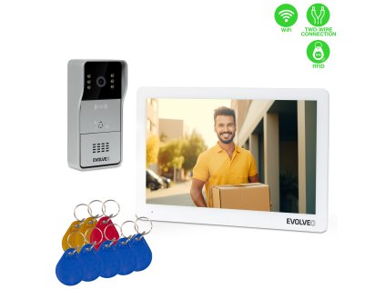 EVOLVEO DoorPhone 10-2W - 2 drôtový videotelefón s aplikáciou 32GB pamäťou