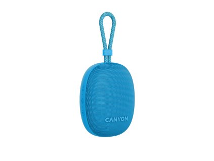 Canyon OnMove 12, prenosný Bluetooth v5.3 reproduktor, 5W, TWS, IPX7, 12 hod, USB-C nab.,modrý