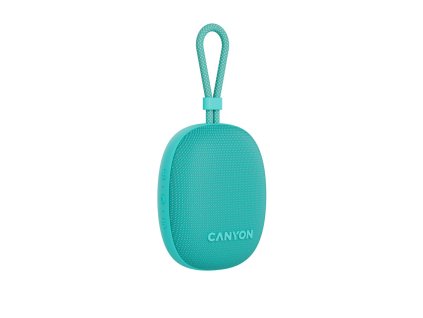Canyon OnMove 12, prenosný Bluetooth v5.3 reproduktor, 5W, TWS, IPX7, 12 hod, USB-C nab., mätovo - zelený