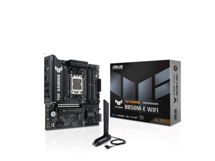 ASUS MB Sc AM5 TUF GAMING B850M-E WIFI, AMD B850, 4xDDR5, 2xDP, 1xHDMI, WiFi, mATX