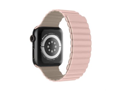 Devia remienok Nature Silicone Magnetic Watch Band 40/41/42mm - Stardust Pink