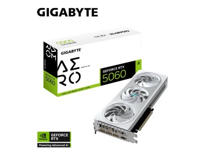 GIGABYTE VGA NVIDIA GeForce RTX 5060 AERO OC 8G, 8G GDDR7, 3xDP, 1xHDMI