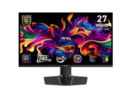 MSI MAG/271QP QD-OLED X24/26,5''/QD-OLED/QHD/240Hz/0,03ms/Black/3R
