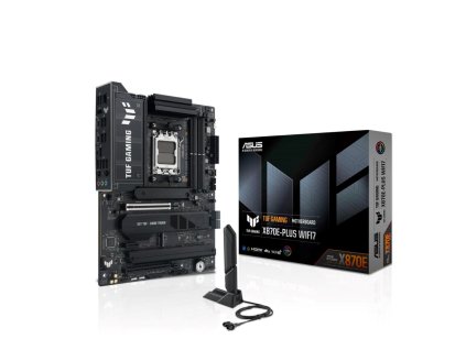 ASUS MB Sc AM5 TUF GAMING X870E-PLUS WIFI7, AMD X870E, 4xDDR5, 2xUSB-C 4.0, 1xHDMI