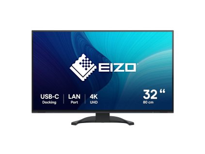 EIZO MT 31,5" EV3240X-BK FlexScan, IPS, 3840x2160, 350nit, 2000:1, 5ms, USB-C, DisplayPort, USB, HDMI, KVM, Repro, Černý