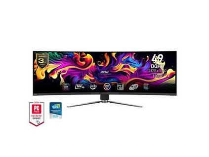 MSI MPG 491CQP QD-OLED Gaming monitor 49" QD-OLED zakřivený/5120x1440(DQHD)/144Hz/0,03ms/HDMI/DP/USB-A,B,C/výšk.nast.