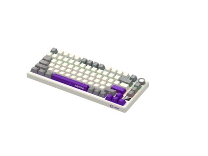 Lorgar KBP7075, Pro bezdrôtová mechanická herná klávesnica, Wireless 2.4 GHz/ BT 5.0, 75% veľk., Displ.,US layout, bežov