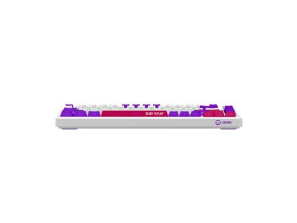 Lorgar KBP7075, Pro bezdrôtová mechanická herná klávesnica, Wireless 2.4 GHz/ BT 5.0, 75% veľk., Displ.,US layout, biela