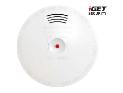 iGET SECURITY EP14 - bezdrôt. senzor dymu, norma EN14604:2005, samostatný alebo pre alarm M5