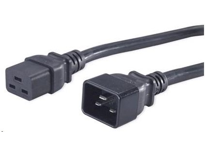 PREMIUMCORD Napájací kábel 230V/16A predĺženie 3m (konektory IEC 320 C19 - IEC 320 C20)