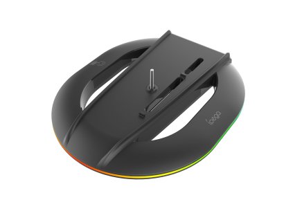 iPega P5S035SAH Vertikálny Stojan (2xUSB-A) s RGB pre PS5 Slim/PS5 Pro Black