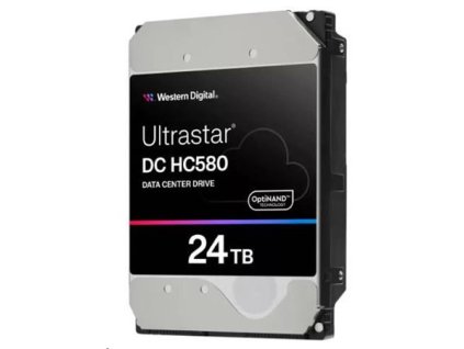 Ultrastar HDD 24TB (WUH722424ALE6L4) DC HC580 3.5in 26.1MM 512MB 7200RPM SATA 512E SE