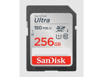 SanDisk Ultra/SDXC/256GB/150MBps/UHS-I U1 / Class 10/Čierna