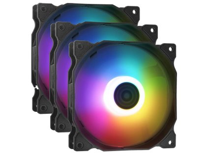 Adata XPG Vento 120mm fan ARGB čierny PWM 3 pack
