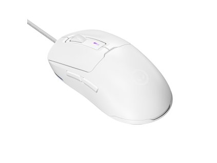 Lorgar MSA10, pokročilá herná myš, USB, 6 prog. tlačidiel, 12 000 dpi, podsvietenie RGB, biela
