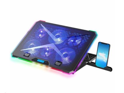 EVOLVEO Ania 9 RGB, nastavitelný podstavec pro notebook