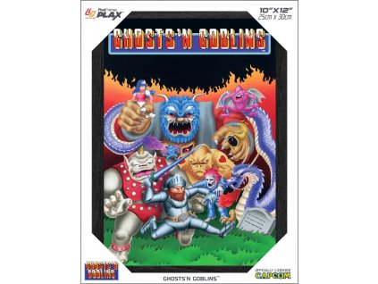 pixel frame plax ghost n goblins