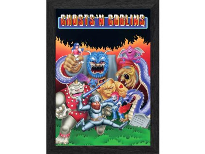 pixel frame plax ghost n goblins