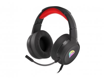 GENESIS NEON 200 RGB black-red herný headset