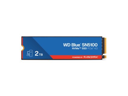 WD Blue SN5100 2TB SSD PCIe Gen4, M.2 2280, NVMe ( r7100MB/s, w6700MB/s )