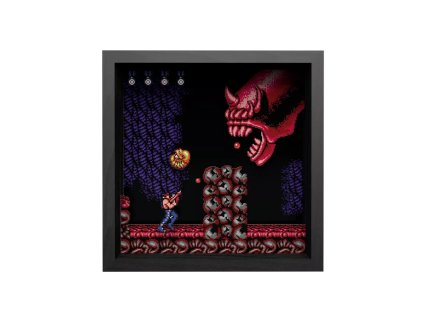 contra dragon god java pixel frame 23x23cm