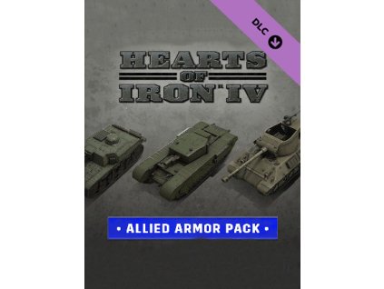 Hearts of Iron IV Allied Armor Pack DLC (PC) Steam Key