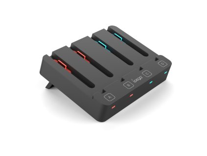 iPega SW2081 Nabíjacia Stanica pre JoyCon Ovládače Nintendo Switch 1/2 Black