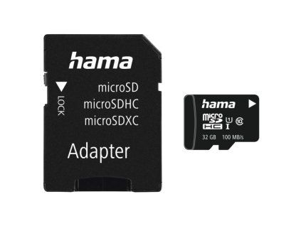 HAMA microSDHC 32 GB 100 MB/s Class 10 UHS-I