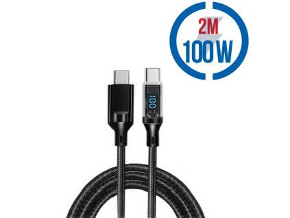 MEGATECH Kábel USB-C/USB-C, 100W, 2m, či