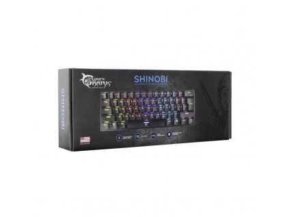 White Shark GK-2022-W SHINOBI herná klávesnica (Farba Čierna, MX psínače Modré)